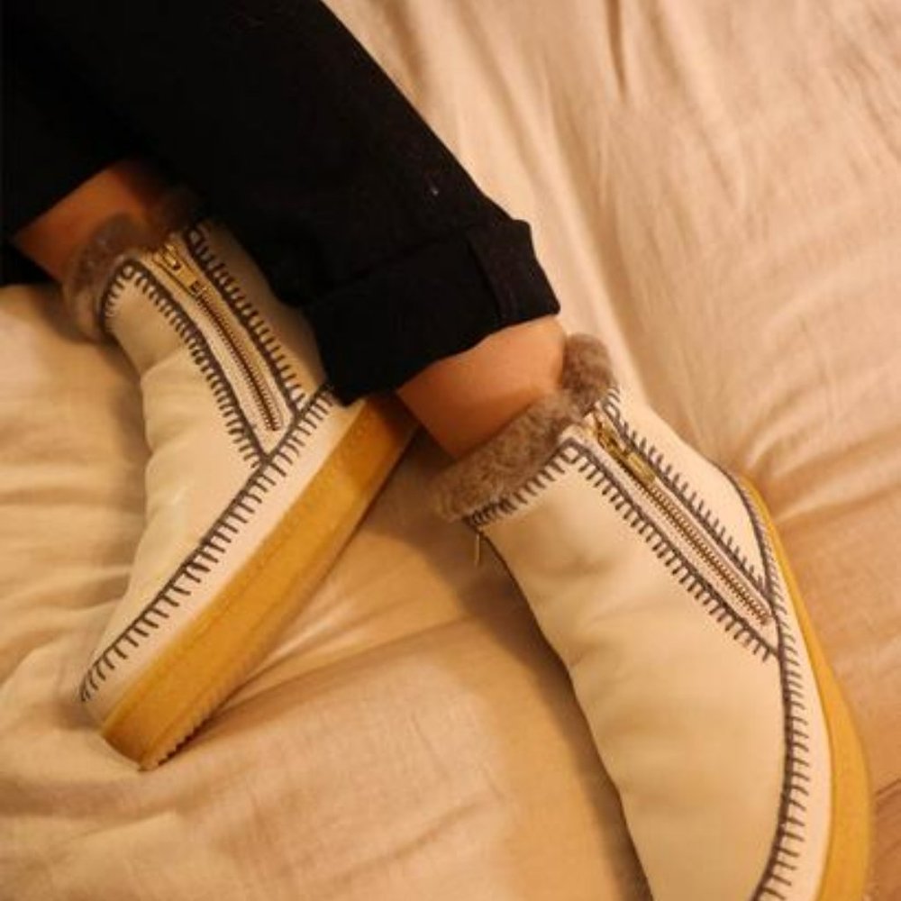 Setsu Crochet Side Zip Ankle Boot